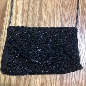 Beaded Black Formal attire bag